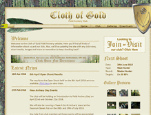 Tablet Screenshot of clothofgold.org